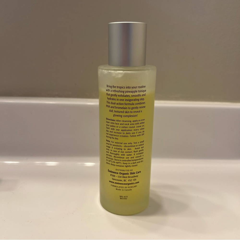 Eminence Pineapple Refining Tonique Toner Organic Skin Care  120 ml / 4 fl oz - Picture 2 of 5